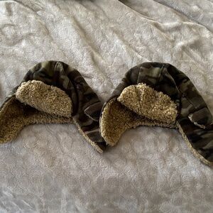 Two gap kids winter camouflage hats
